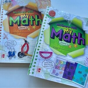 Lot of 2 Math ELEMENTARY School Student Edition Workbook Grades 3 & 4